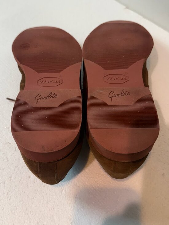 Vintage Polo Ralph Lauren Saddle Oxford Shoes Brown Suede Leather Mens Size 13 D main image 10